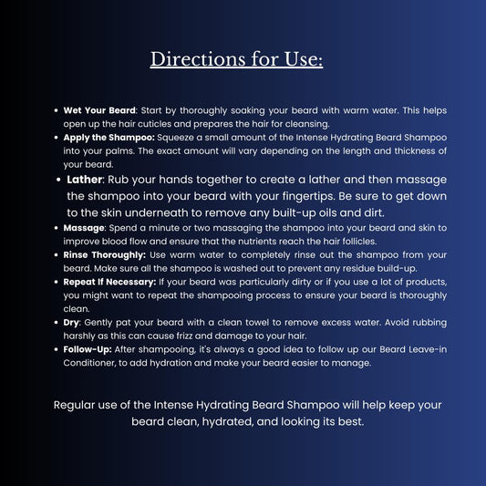 Intense Hydrating Beard Shampoo